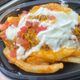 Taco Bell White Hot Ranch Fries in plastic to-go container